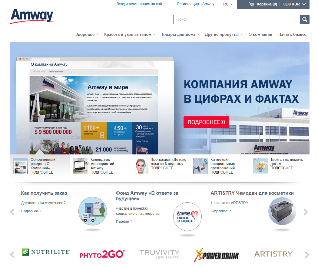 Amway официальный сайт