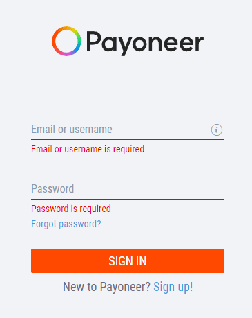 Payoneer (payoneer-ru) – личный кабинет, вход